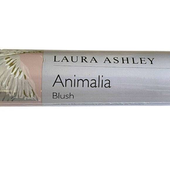 Laura Ashley Wallpaper Animalia Blush Pink Roll Cranes More Available - Picture 3 of 7